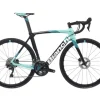 Bianchi Oltre XR3 Disc Frameset Graphite Race / Celeste Shade Heren
