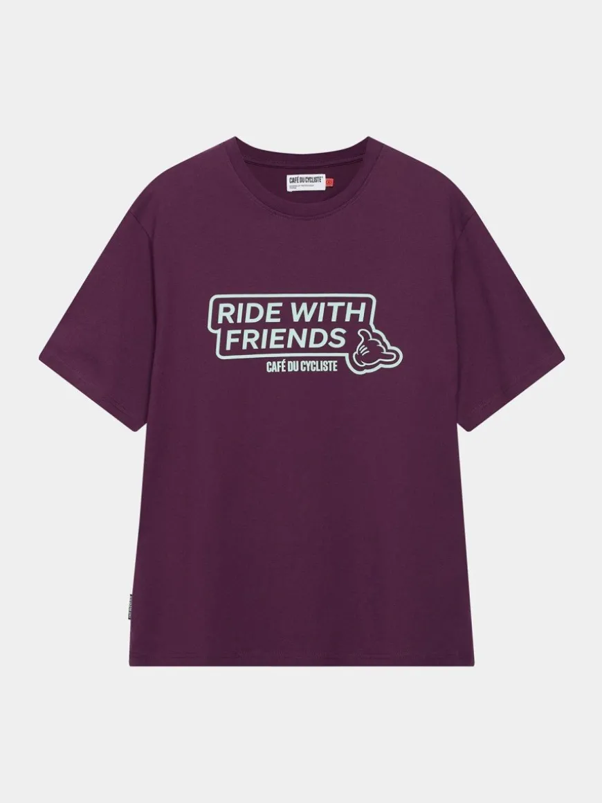 Cafe Du Cycliste Anne T-Shirt Ride Quetsche