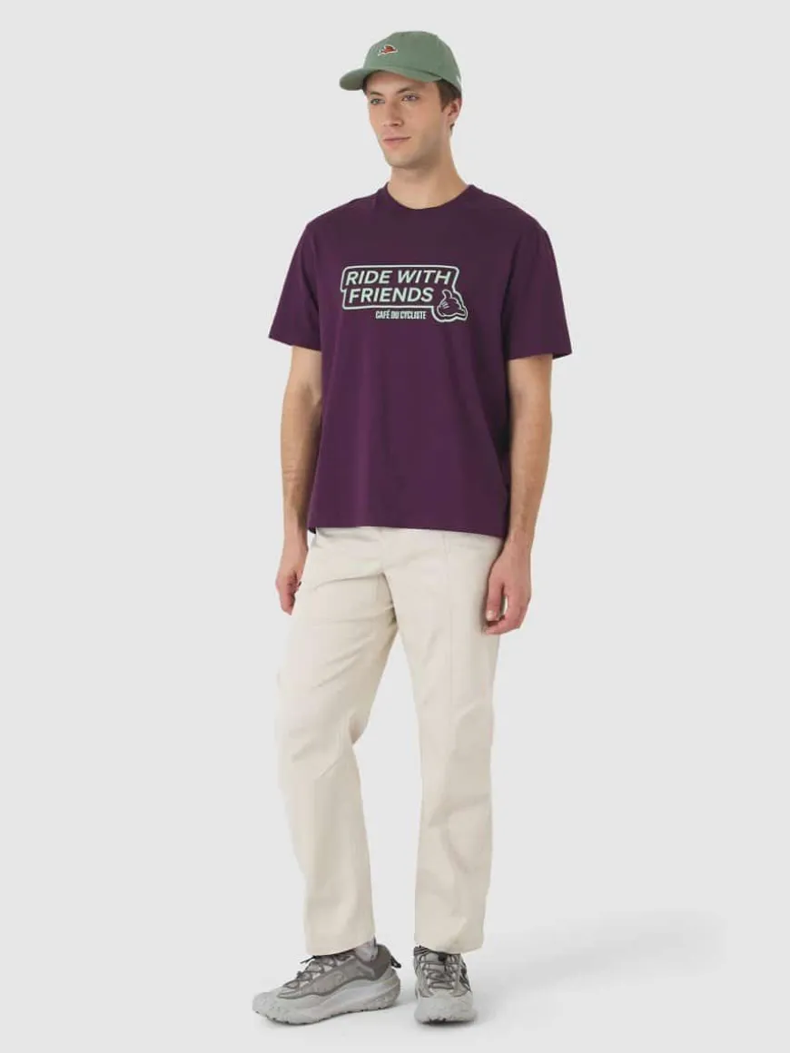 Cafe Du Cycliste Anne T-Shirt Ride Quetsche