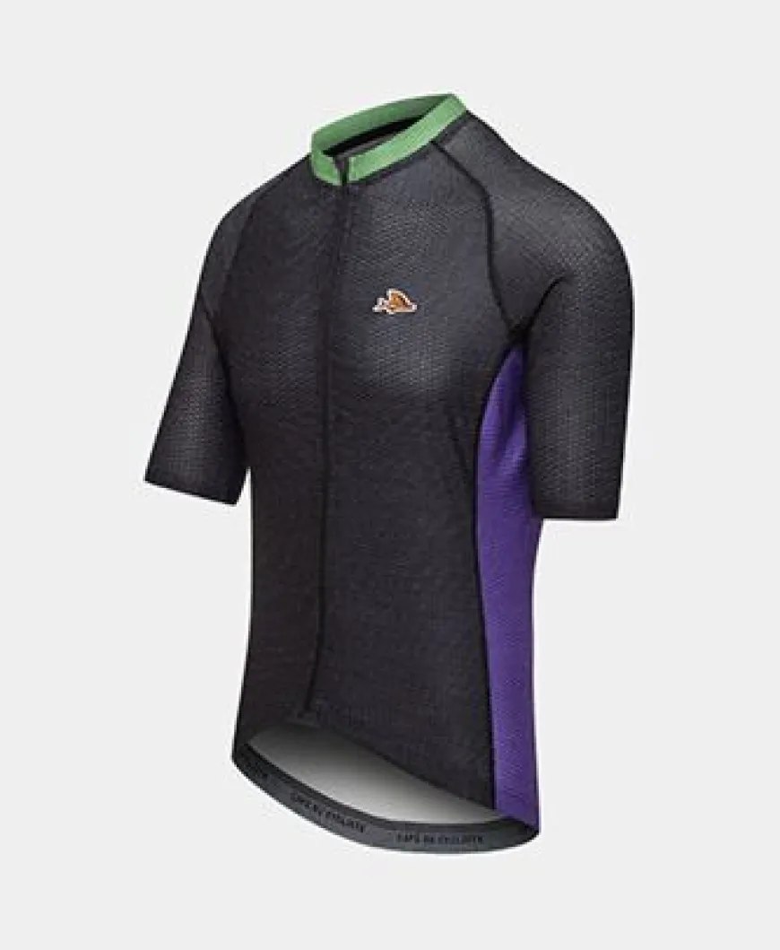 Cafe Du Cycliste Annette Jersey Black Amethyste