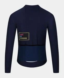 Cafe Du Cycliste Audrey Long Sleeve Jersey Navy