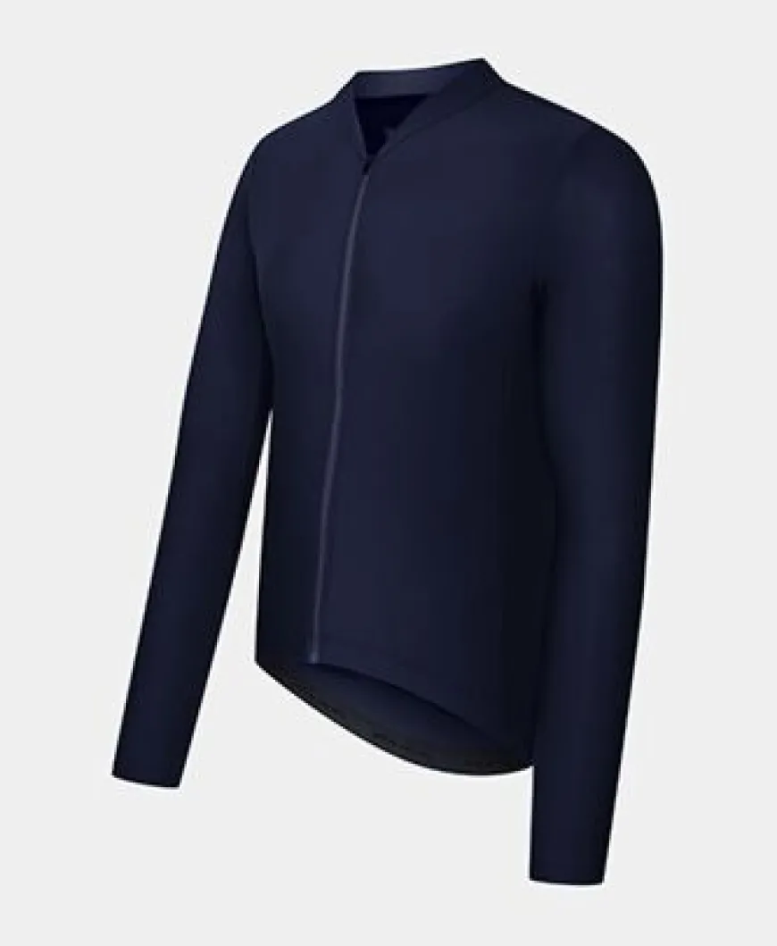 Cafe Du Cycliste Audrey Long Sleeve Jersey Navy