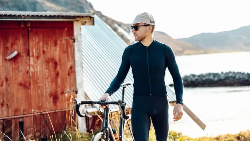 Cafe Du Cycliste Audrey Long Sleeve Jersey Navy