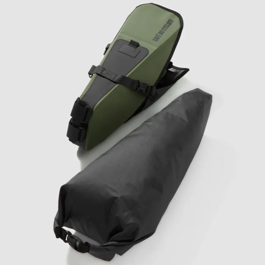 Cafe Du Cycliste Bike Packing Saddle Bag Khaki