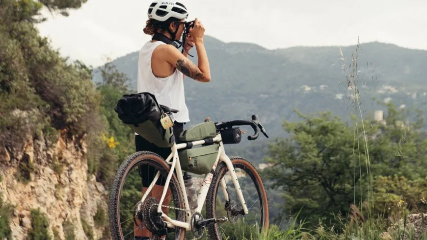 Cafe Du Cycliste Bike Packing Saddle Bag Khaki