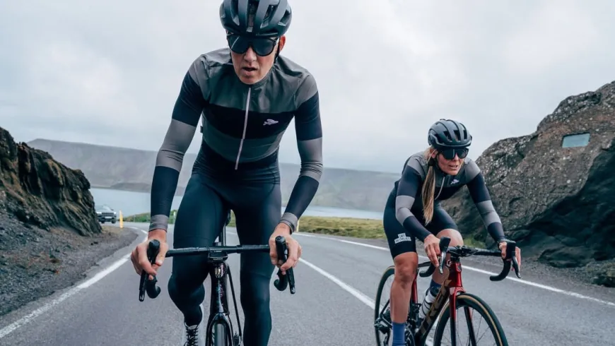 Cafe Du Cycliste Constance Long Sleeve Jersey Black Avocado