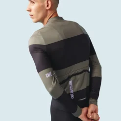 Cafe Du Cycliste Constance Long Sleeve Jersey Black Avocado