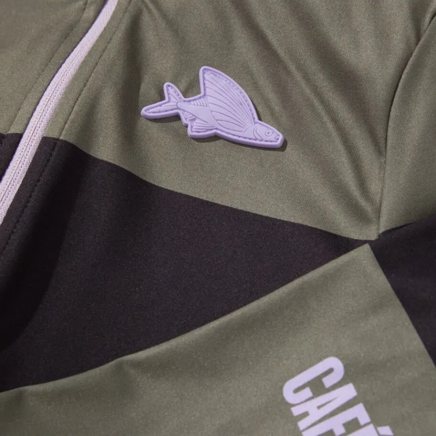 Cafe Du Cycliste Constance Long Sleeve Jersey Black Avocado