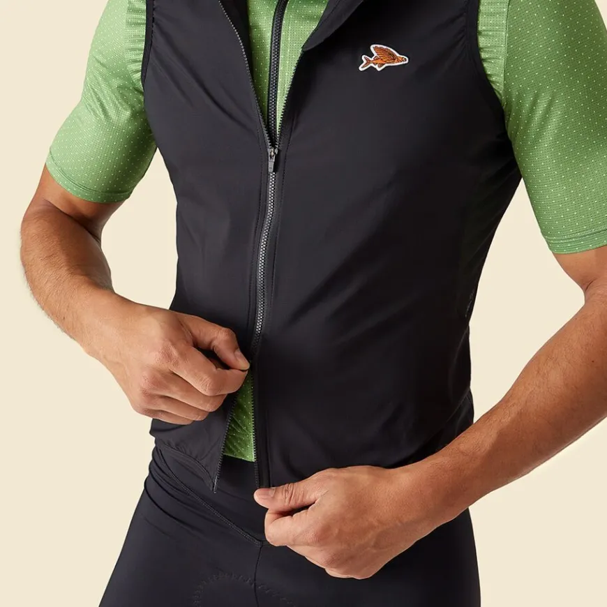 Cafe Du Cycliste Edith Light Gilet Black
