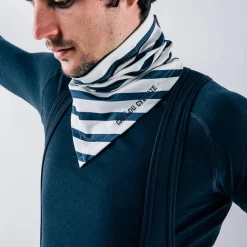 Cafe Du Cycliste Loulou Neck Warmer Blue Stripes