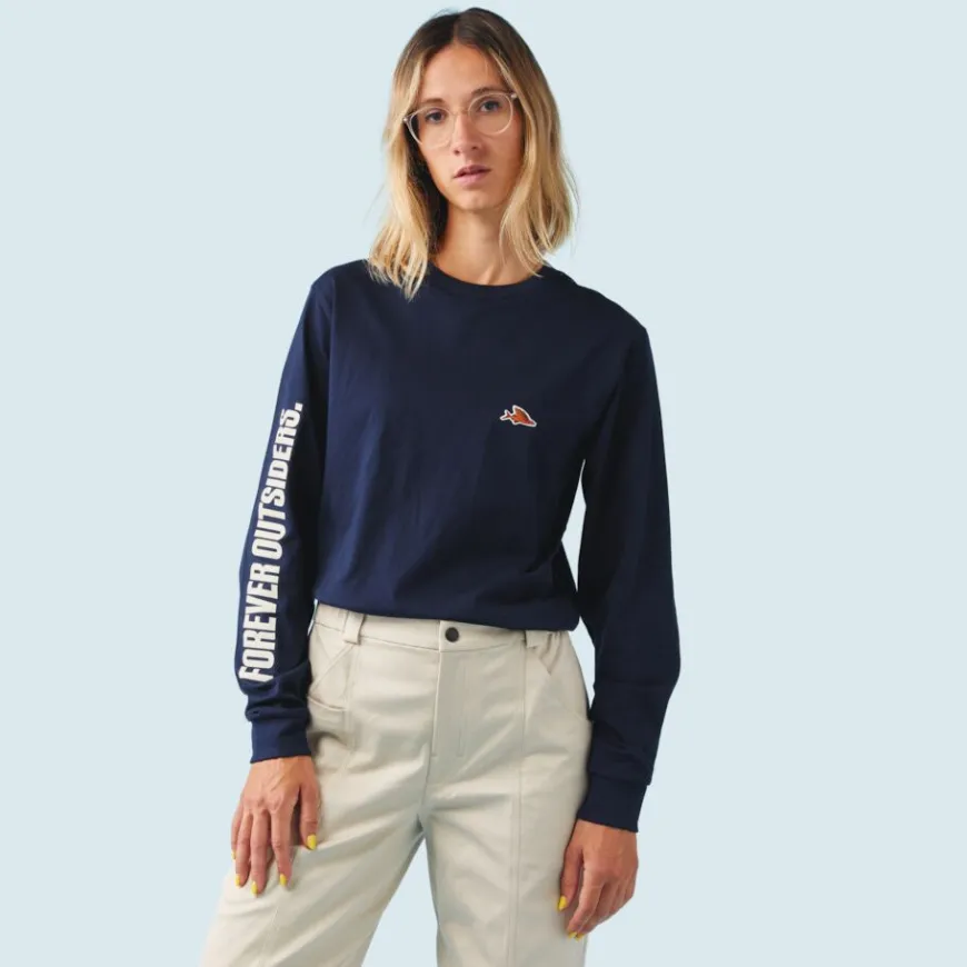 Cafe Du Cycliste Maria T-Shirt Navy