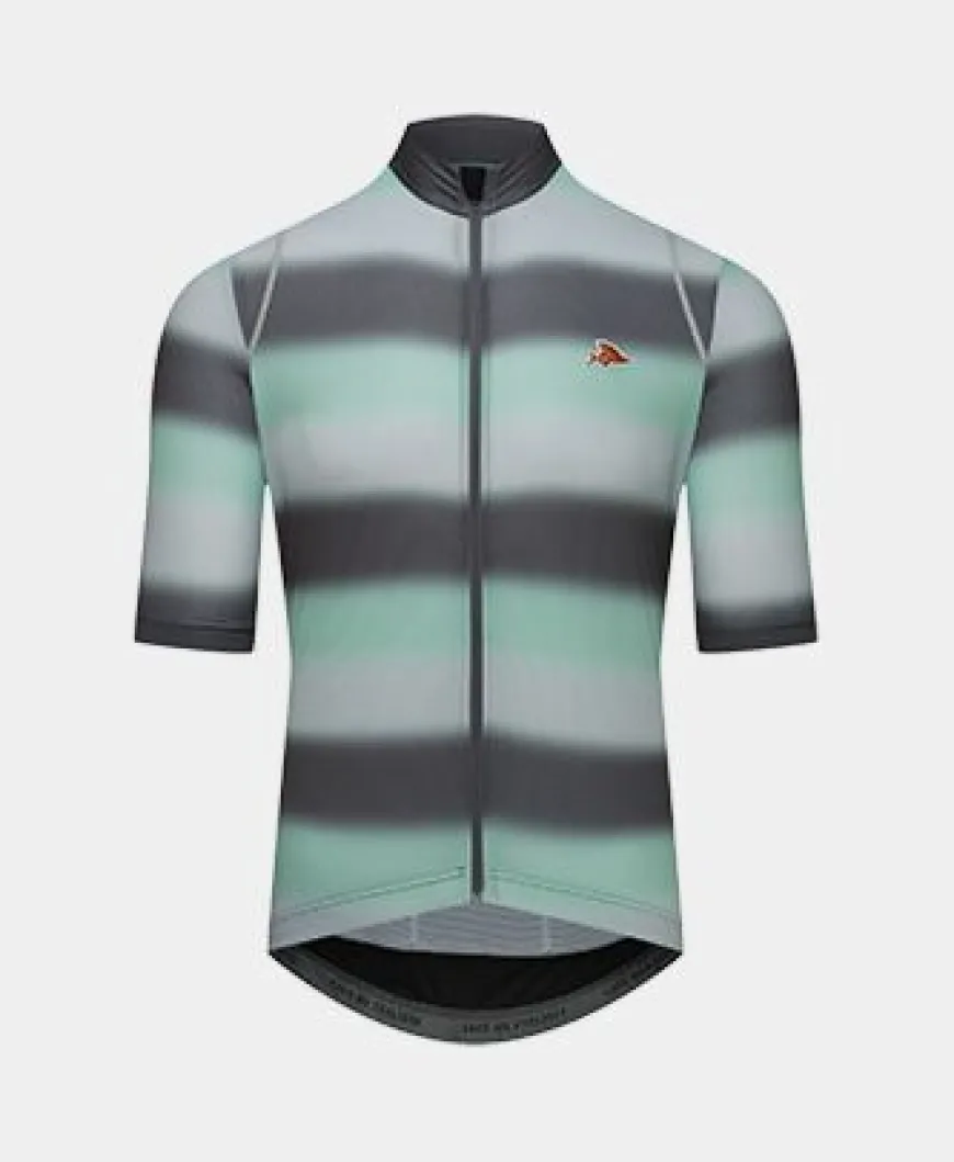 Cafe Du Cycliste Mona Jersey Anthracite Agave