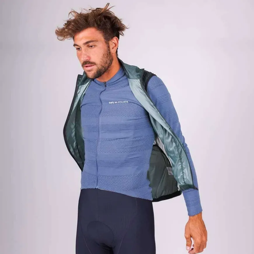 Cafe Du Cycliste Petra Gilet Mountain Green