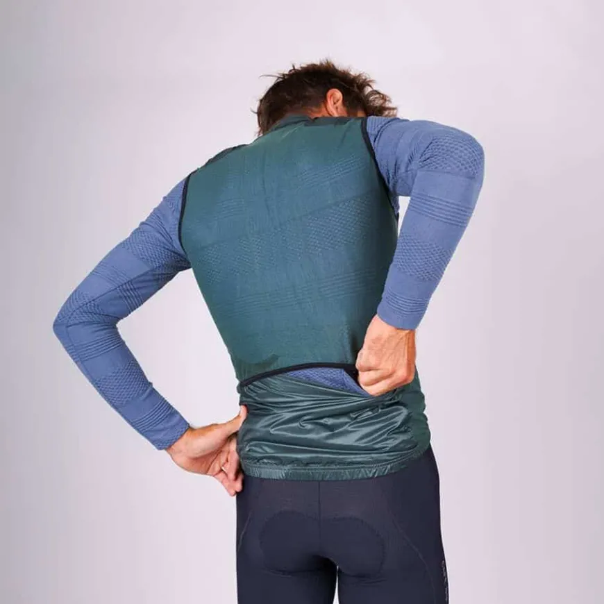 Cafe Du Cycliste Petra Gilet Mountain Green