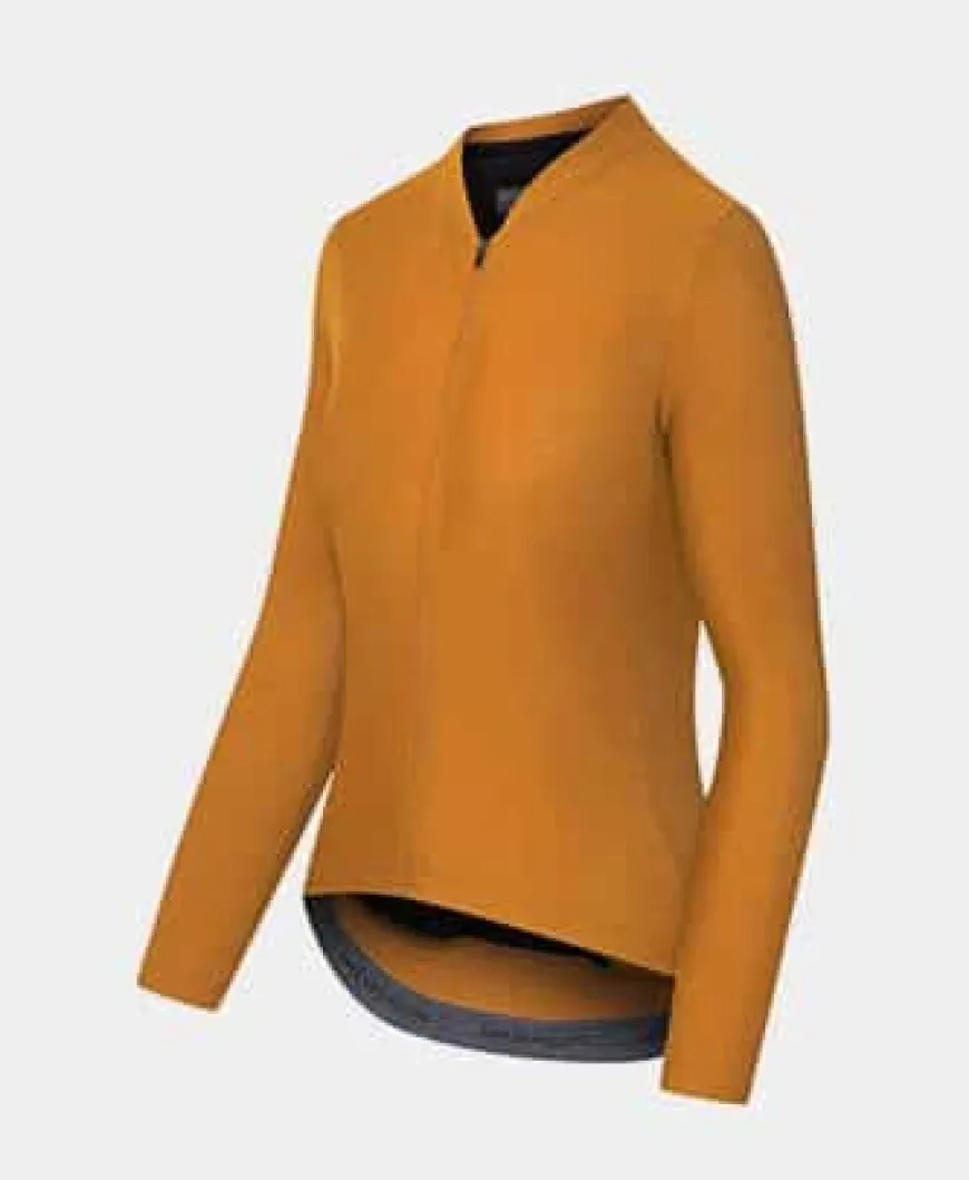 Cafe Du Cycliste Women's Audrey Long Sleeve Jersey Cinnamon