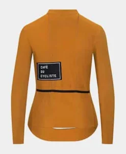 Cafe Du Cycliste Women's Audrey Long Sleeve Jersey Cinnamon