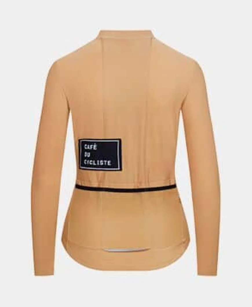 Cafe Du Cycliste Women's Audrey Long Sleeve Jersey Beige