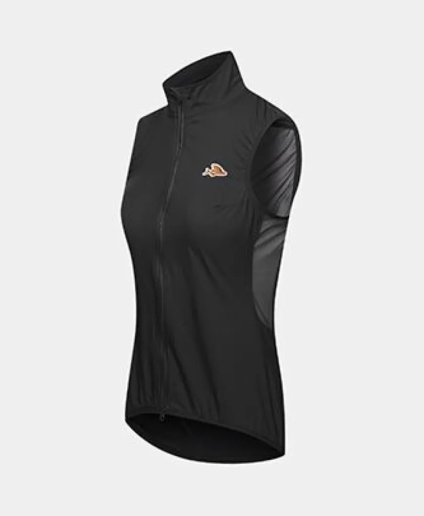 Cafe Du Cycliste Women's Edith Light Gilet Black