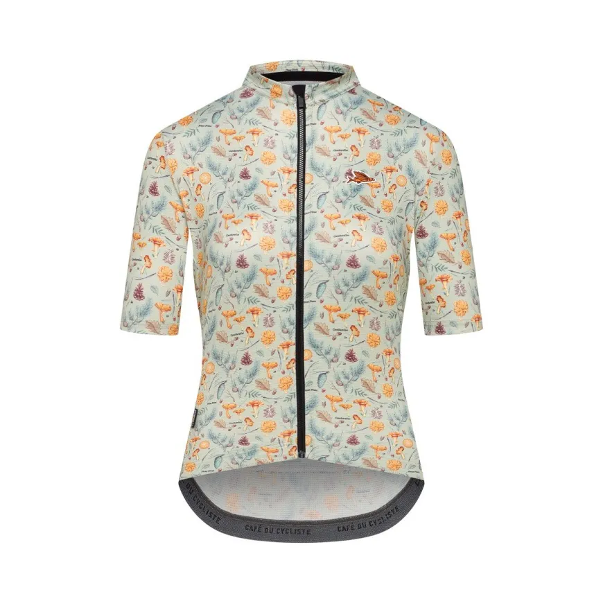 Cafe Du Cycliste Women's Fleurette Jersey Chantarelle Agave