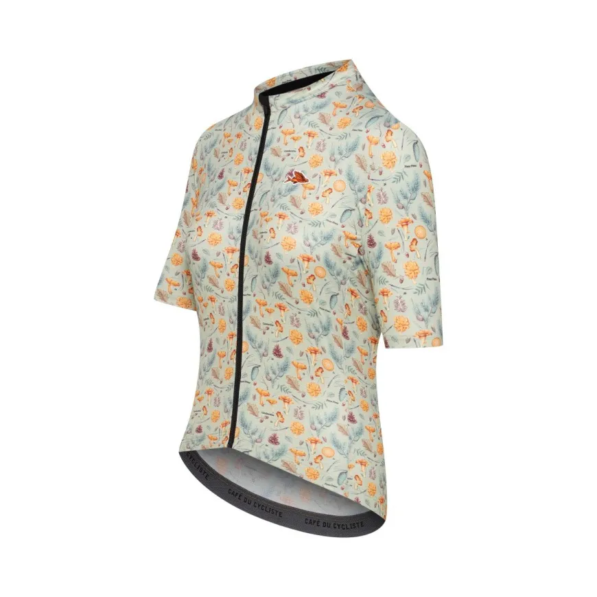 Cafe Du Cycliste Women's Fleurette Jersey Chantarelle Agave