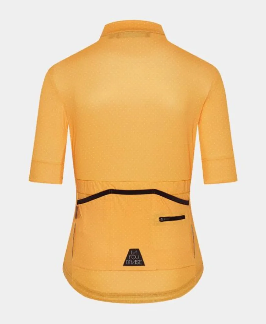 Cafe Du Cycliste Women's Fleurette Jersey Mango