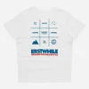 Erstwhile The Grid T-Shirt Off White