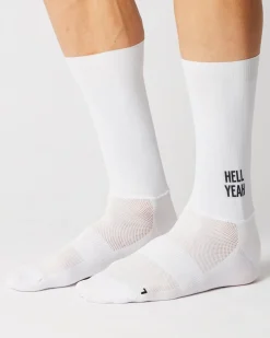 Fingerscrossed Sock Aero Iconic Hell Yeah White