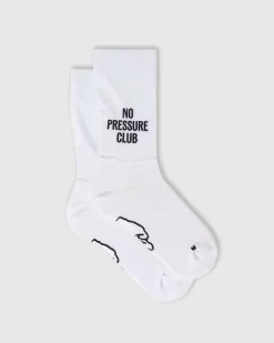 Fingerscrossed Sock Aero Iconic No Pressure Club White