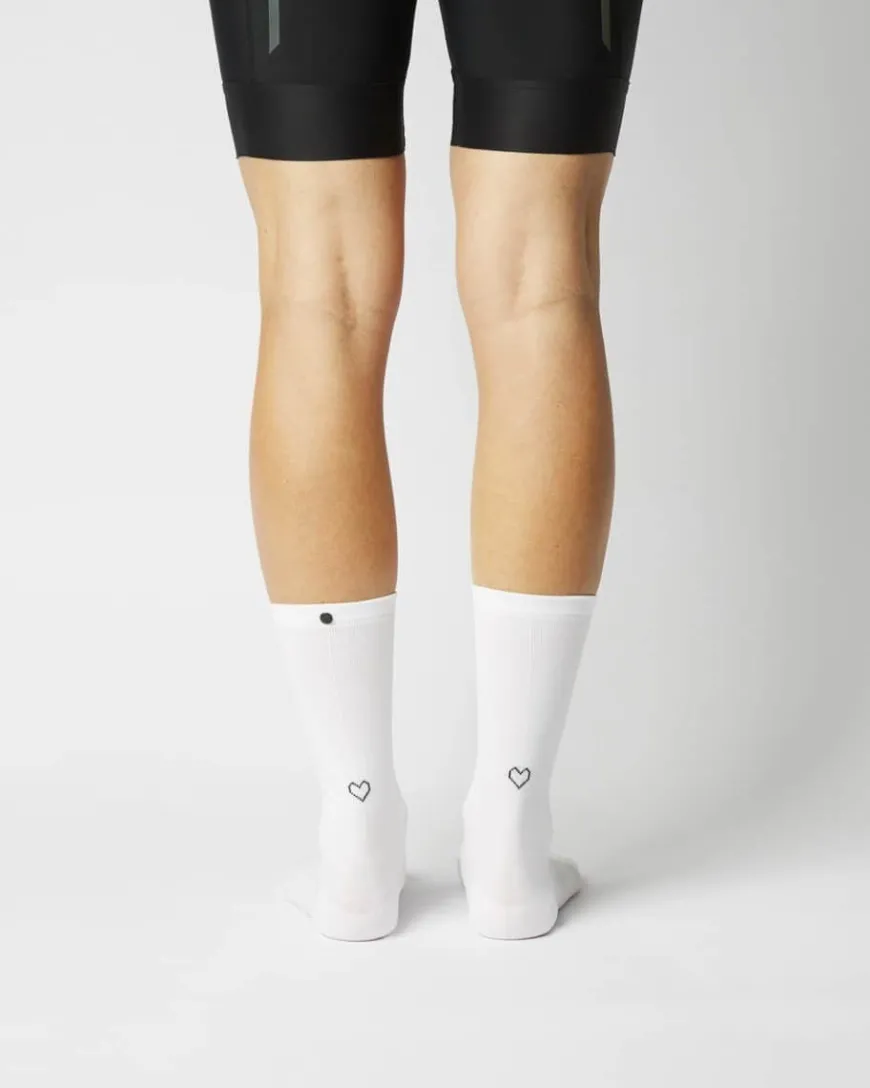 Fingerscrossed Sock Classic Souvenir Heart White