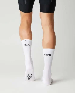 Fingerscrossed Sock Hell Yeah 1.0 White