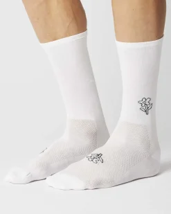 Fingerscrossed Sock Iconic Flower White