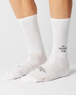 Fingerscrossed Sock Iconic No Pressure Club White