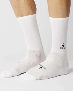Fingerscrossed Sock Iconic I Love Cycling White