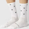 Fingerscrossed Sock Iconic Hearts White
