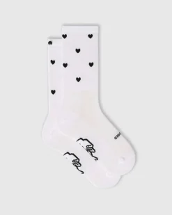 Fingerscrossed Sock Iconic Hearts White