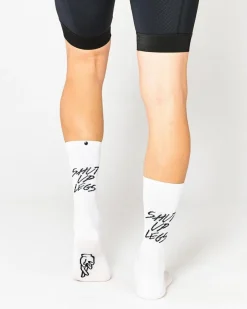 Fingerscrossed Sock Shut Up Legs White
