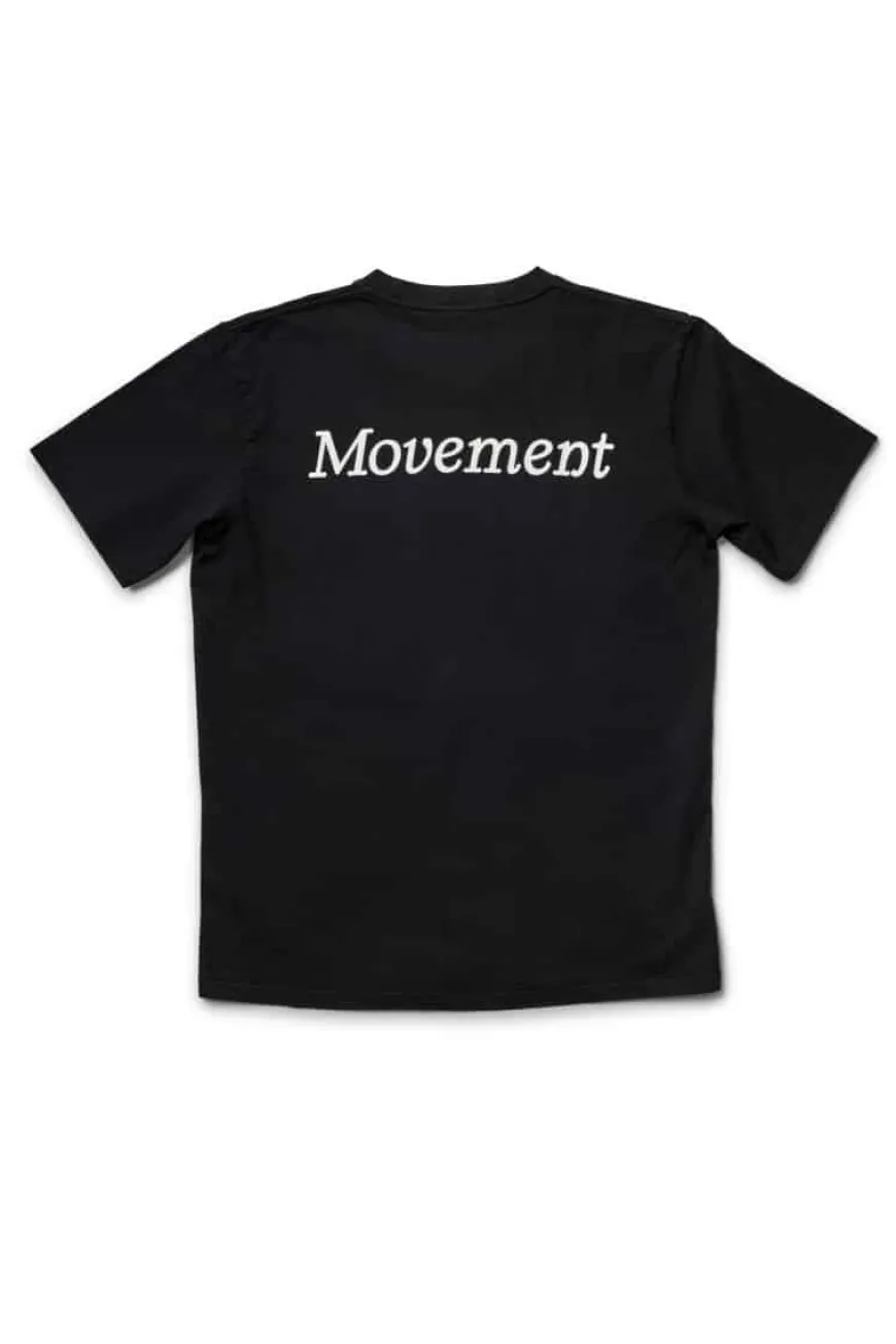 Fingerscrossed Tee Movement Type Black
