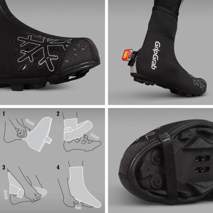 Gripgrab Arctic X Waterproof Deep Winter MTB/CX Shoe Cover Black