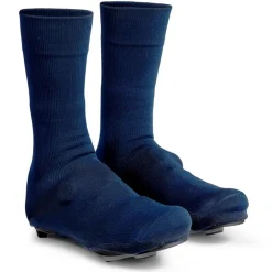 Gripgrab Flandrien Waterproof Knitted Road Shoe Cover Navy Navy Blue