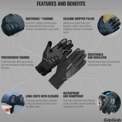Gripgrab Ride Waterproof Winter Glove Black