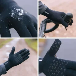 Gripgrab Waterproof Knitted Thermal Glove Black