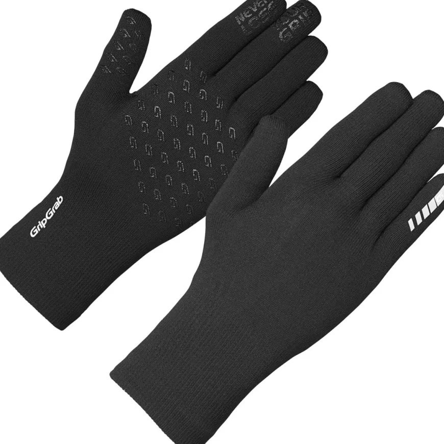 Gripgrab Waterproof Knitted Thermal Glove Black