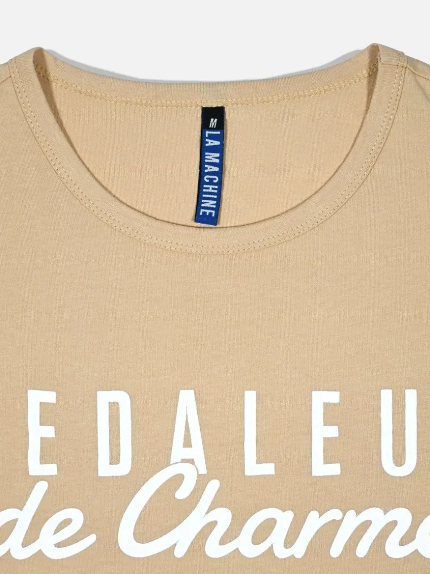 La Machine Pedaleur de Charme T-Shirt Sand