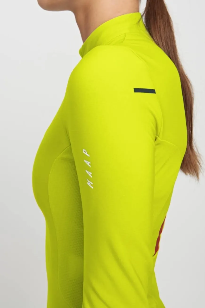 Maap Women's Force Pro Jersey LS Dark Sulphur