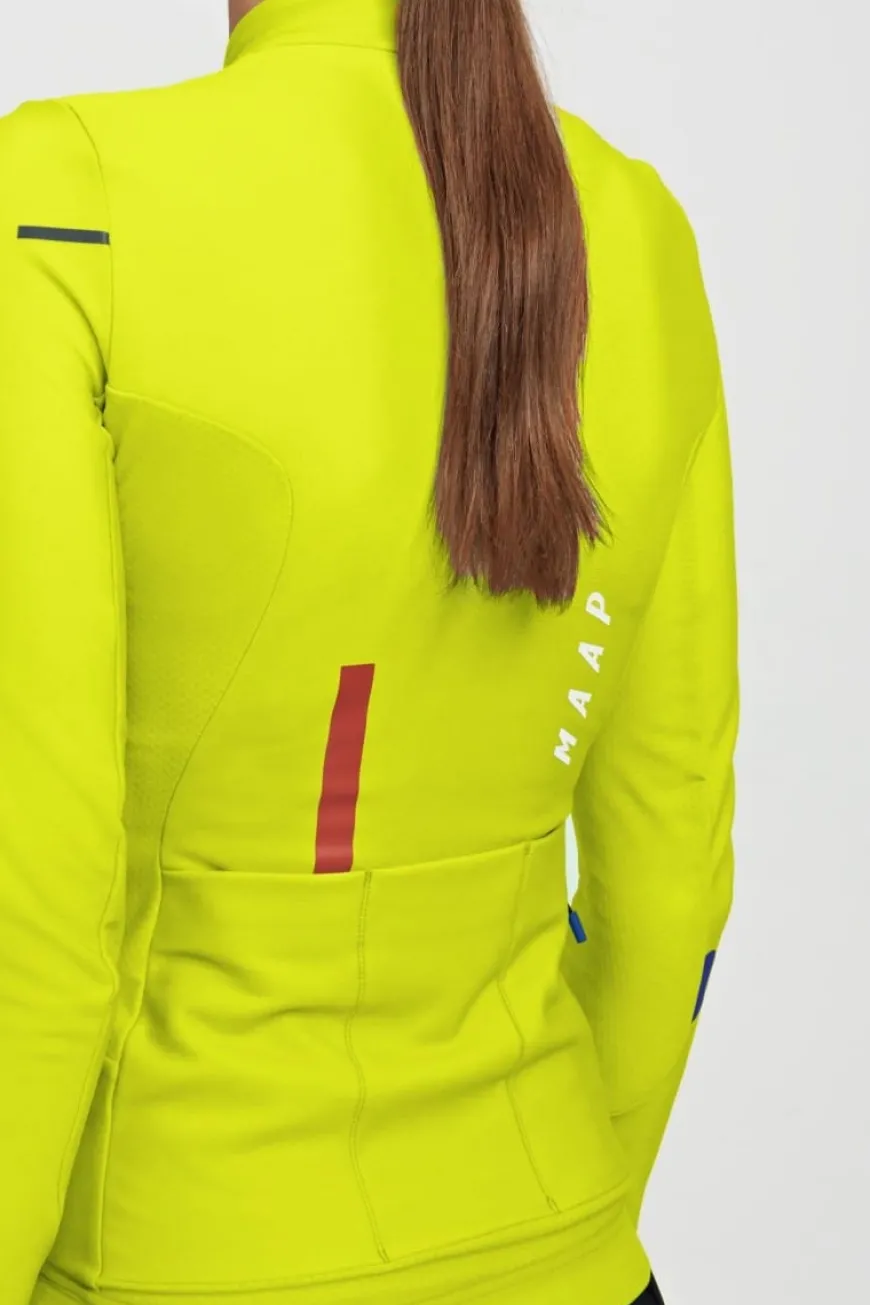 Maap Women's Force Pro Jersey LS Dark Sulphur