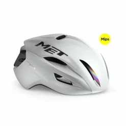 Met Helm Manta Mips White White Holographic