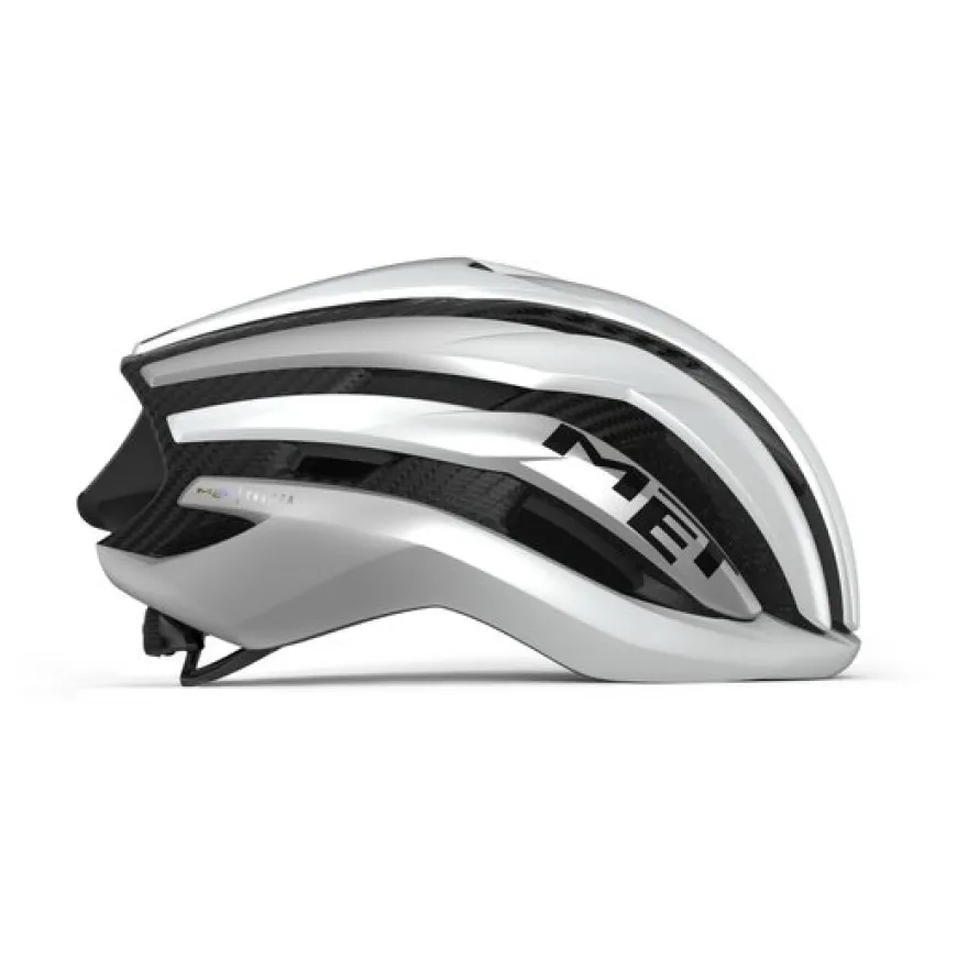 Met Helm Trenta 3K Carbon MIPS Zilver White Silver Metallic