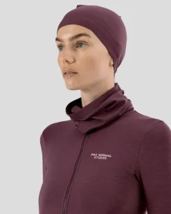 Pas Normal Studios Escapism Knit Neck Tube Dark Red