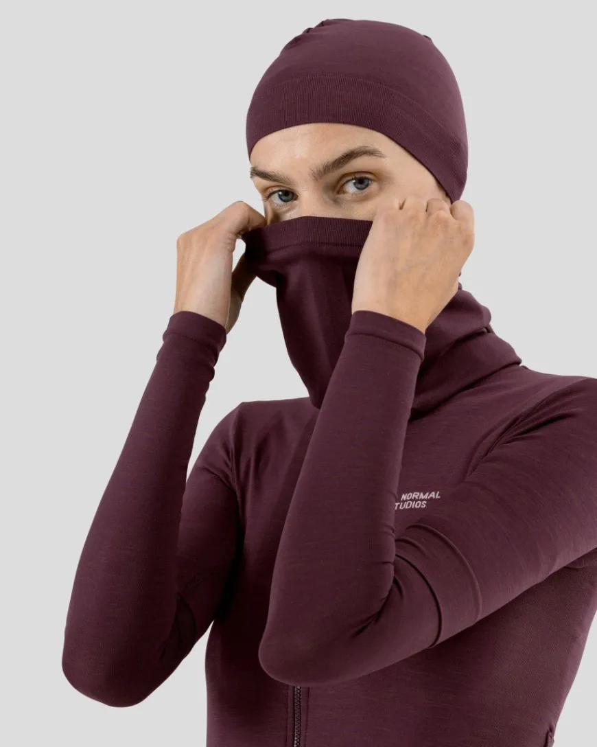 Pas Normal Studios Escapism Knit Neck Tube Dark Red