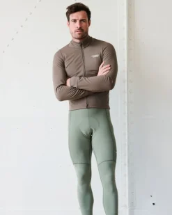 Pas Normal Studios Essential Thermal Long Sleeve Jersey Ash Brown